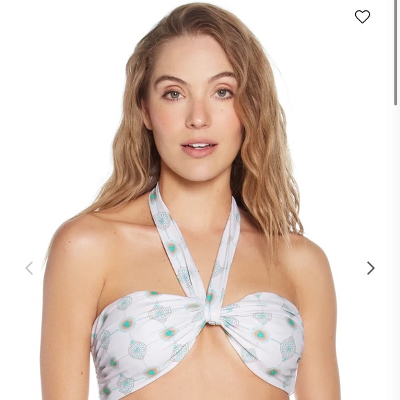 Phax Dots Orange and White Bandeau Bikini (M top/M bottom) - Picture 2 of 5